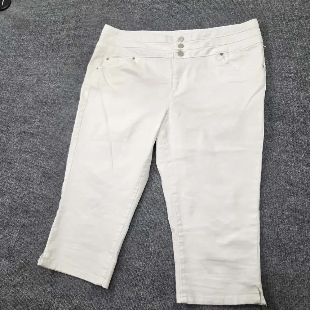 d.jeans Modern Fit High Waist Capri Pants Size 16